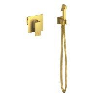 Timo Selene 2089/17SM Гигиенический душ встраиваемый комплект со смесителем (цвет матовое золото).