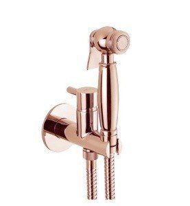 Webert Elio EL870302980 Гигиенический душ - комплект со смесителем (розовое золото)