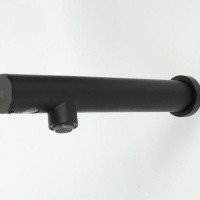 Nofer 07263.N Автоматический настенный кран подачи воды для раковины (чёрный)
