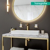 Hansgrohe AddStoris 41755990 - Крючок для халатов и полотенец | двойной (золото полированное)
