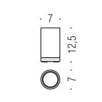 Colombo Design Nordic B5241.0CR-CBO Стакан для зубных щеток | настольный (хром - белая керамика)