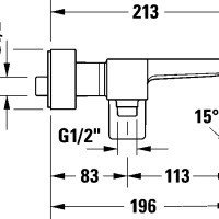 Duravit Manhattan MH5230000010 Смеситель для ванны (хром)