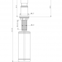 Дозатор для жидкого мыла Paulmark D003-GM Цвет вороненая сталь