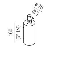 Agape 369 A369224A Дозатор для жидкого мыла (хром)