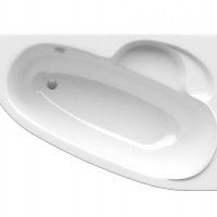 Акриловая ванна ALPEN Terra 160 R ALPTR160R, гарантия 10 лет, асимметричная форма, объём 230 литров, цвет - snow white (белоснежный)