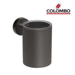 Colombo Design PLUS W4902.GM - Настенный стакан для зубных щеток (Графит шлифованный)