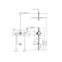 Vincea VSCV-432TMB Термостатический смеситель для ванны на 3 потребителя (чёрный матовый)