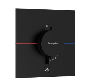 Hansgrohe ShowerSelect Comfort E 15575670 Термостатический смеситель для душа - внешняя часть (чёрный матовый)
