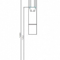 Акватон Мишель 1A244303MIX30 Шкаф-пенал подвесной 23 см (дуб рустикальный | дуб фьорд)