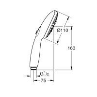GROHE New Tempesta 28261003 Ручной душ (хром)