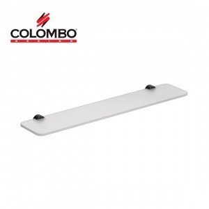 Colombo Design PLUS W4916.NM - Стеклянная полка для ванной комнаты 60*12 см (черный матовый - стекло)