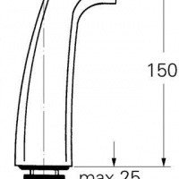 Grohe 12036000 Крепеж для вертикального монтажа
