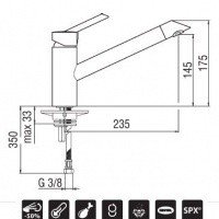 NOBILI Oz T2 OZ113/1T2SA Смеситель для кухни