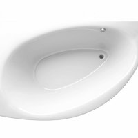 Акриловая ванна ALPEN Nevada 140 L AVB0014, гарантия 10 лет, асимметричная форма, объём 150 литров, цвет - snow white (белоснежный)