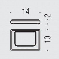 Colombo Design LOOK B1640.BM Мыльница настольная (белый матовый)