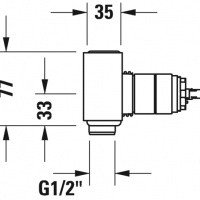 Duravit GK1900002000 Внутренний механизм настенного смесителя для раковины