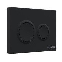 Berges Novum O5 040065 Накладная панель смыва для унитаза (черный Soft Touch)