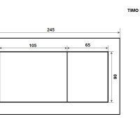 TIMO REKO FP-004W Накладная панель смыва для унитаза (белый)