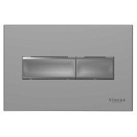 Vincea VFP-732MG Накладная панель смыва для унитаза (серый матовый)