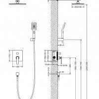 Timo Torne SX-4319/03SM Душевая система (цвет чёрный).