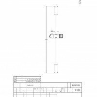 Bravat D148CP-RUS Душевая штанга (Хром)