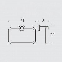 Colombo Design PLUS W4931.BM - Держатель для полотенца, кольцо (цвет: белый - матовый)