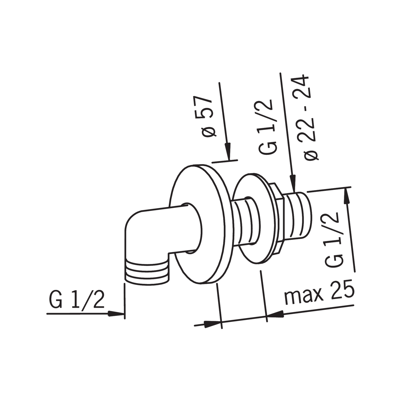 Oras Aquita 2987272 Гигиенический душ встраиваемый комплект со ...