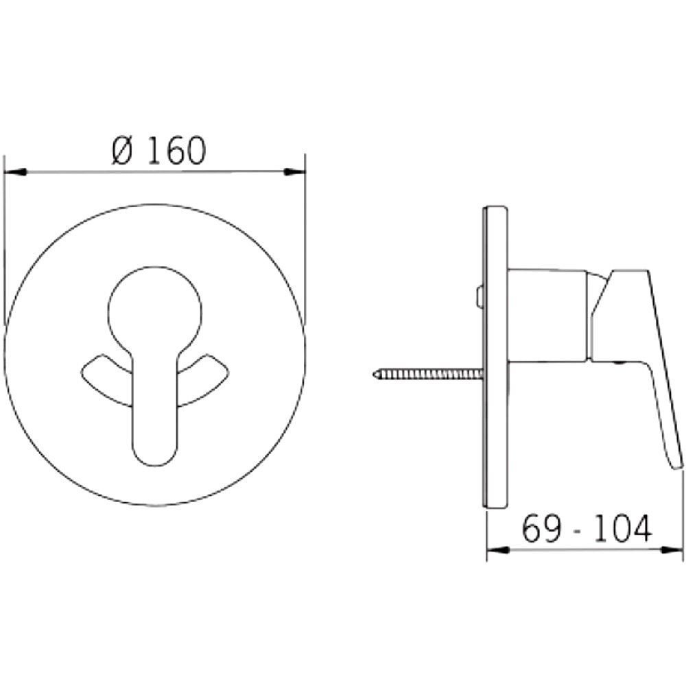 Oras Aquita 2987272 Гигиенический душ встраиваемый комплект со ...