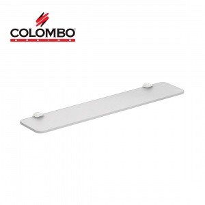 Colombo Design PLUS W4916.BM - Стеклянная полка для ванной комнаты 60*12 см (белый матовый - стекло)