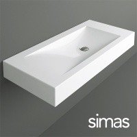 SIMAS Frozen FZ12*1 - Раковина для ванной комнаты 100*50 см, с отверстием для смесителя