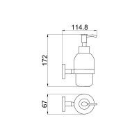 Allen Brau Priority 6.31006-00 Дозатор для жидкого мыла подвесной (хром)