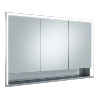 Keuco Royal Lumos 14315171301 Зеркальный шкаф с подсветкой 120*74 см (алюминий)