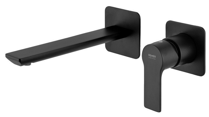 REMER Energy EY15PLNO Настенный смеситель для раковины (черный матовый ...
