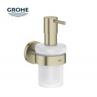 GROHE Essentials 40448EN1 Дозатор для жидкого мыла 160 мл, в комплекте с держателем (шлифованный никель)