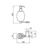 Webert Aria AI500201015 Дозатор для жидкого мыла (хром)
