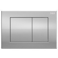 D&K DI8140116 Система инсталляции для подвесного унитаза | в комплекте с клавишей смыва (хром)
