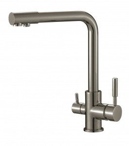 Savol S-L1801L Высокий смеситель для кухни с функцией подачи питьевой воды (хром сатин)