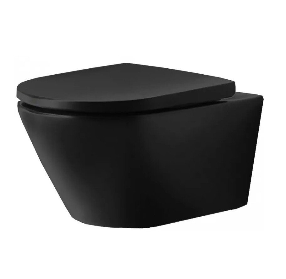 Duravit D-Neo 2577098900 Унитаз подвесной, безободковый (чёрный матовый ...
