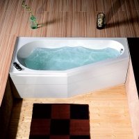 Акриловая ванна ALPEN Tigra 170 L a00111, гарантия 10 лет, асимметричная форма, объём 225 литров, цвет - euro white (европейский белый)