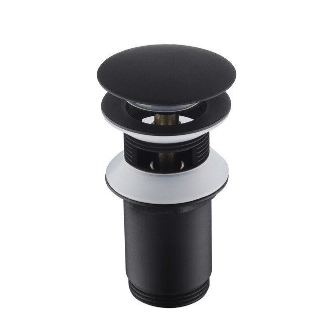 Timo 8011/03 Выпуск для раковины с переливом (чёрный матовый), купить в ...