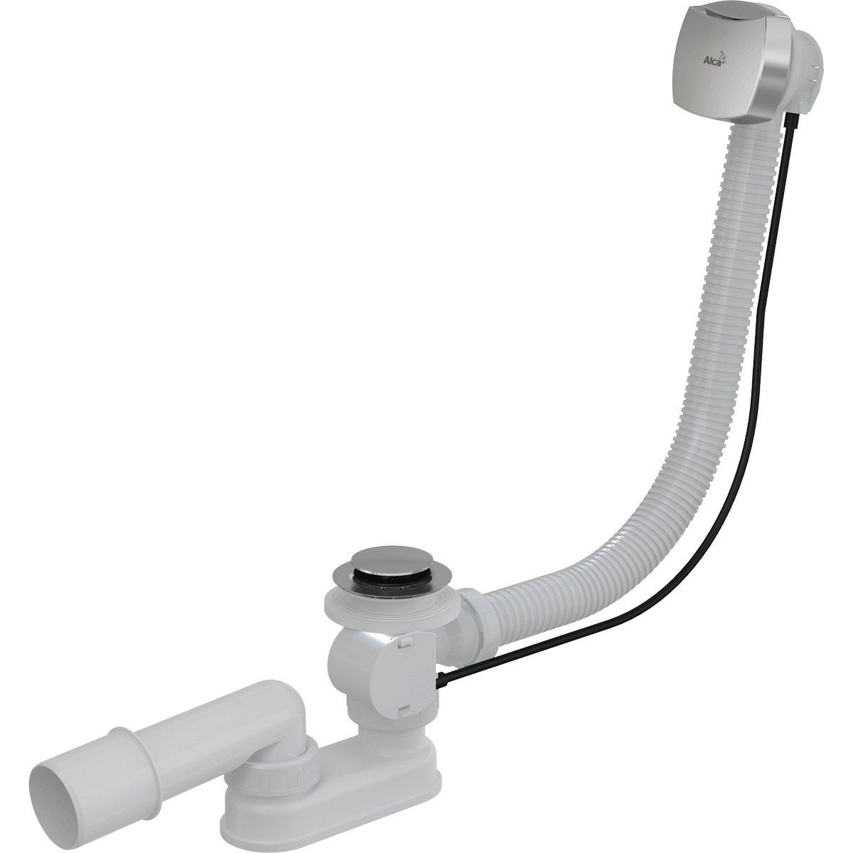 AlcaPlast A55K NEW-100 Слив-перелив для ванны - автоматический (хром ...