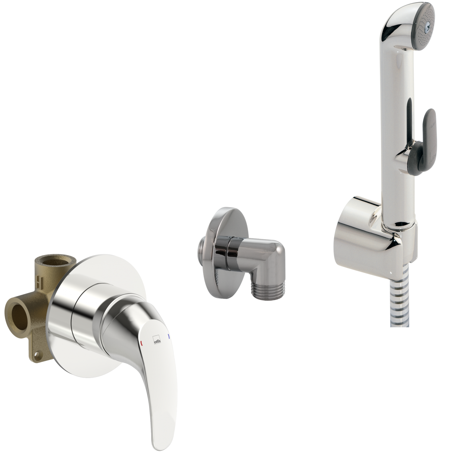 Oras Polara 1488 Гигиенический душ встраиваемый комплект со смесителем ...