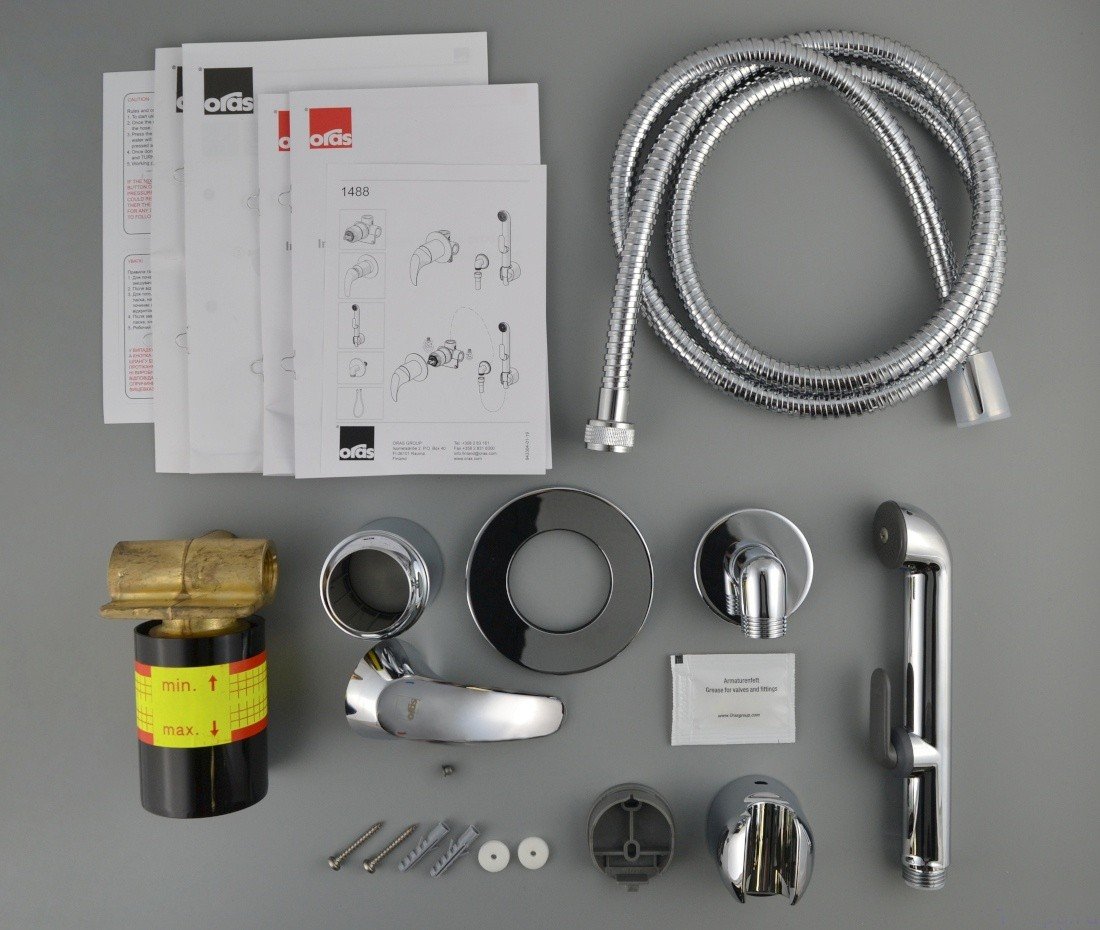 Oras Polara 1488 Гигиенический душ встраиваемый комплект со смесителем ...