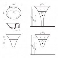 Hatria SCULTURE Y0LZ керамическая раковина для ванной комнаты на 65 см, с одним отверстием под смеситель, подходит для монтажа на столешницу или мебельное подстолье.