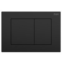 D&K DI8540116 Система инсталляции для подвесного унитаза | в комплекте с клавишей смыва (чёрный матовый)