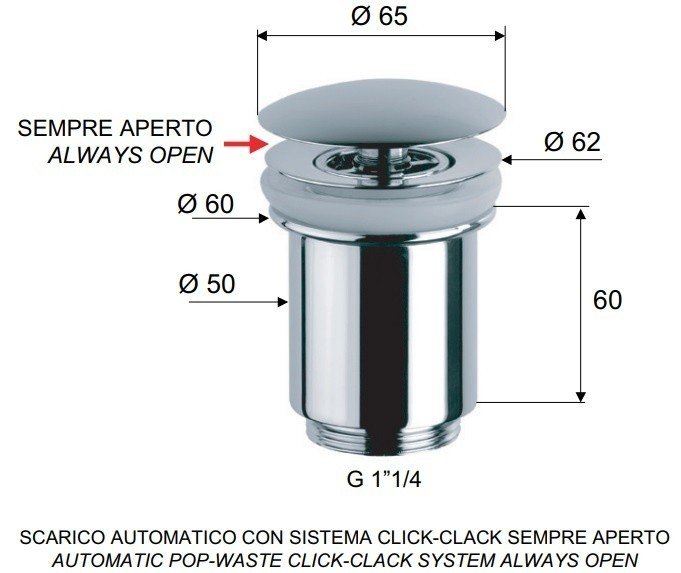 Remer 907114 Выпуск для раковины без перелива (хром), купить в интернет ...