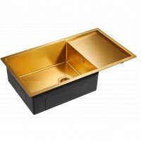 Paulmark PLATTE PM807844-BG Мойка для кухни 78*44 см (брашированное золото)