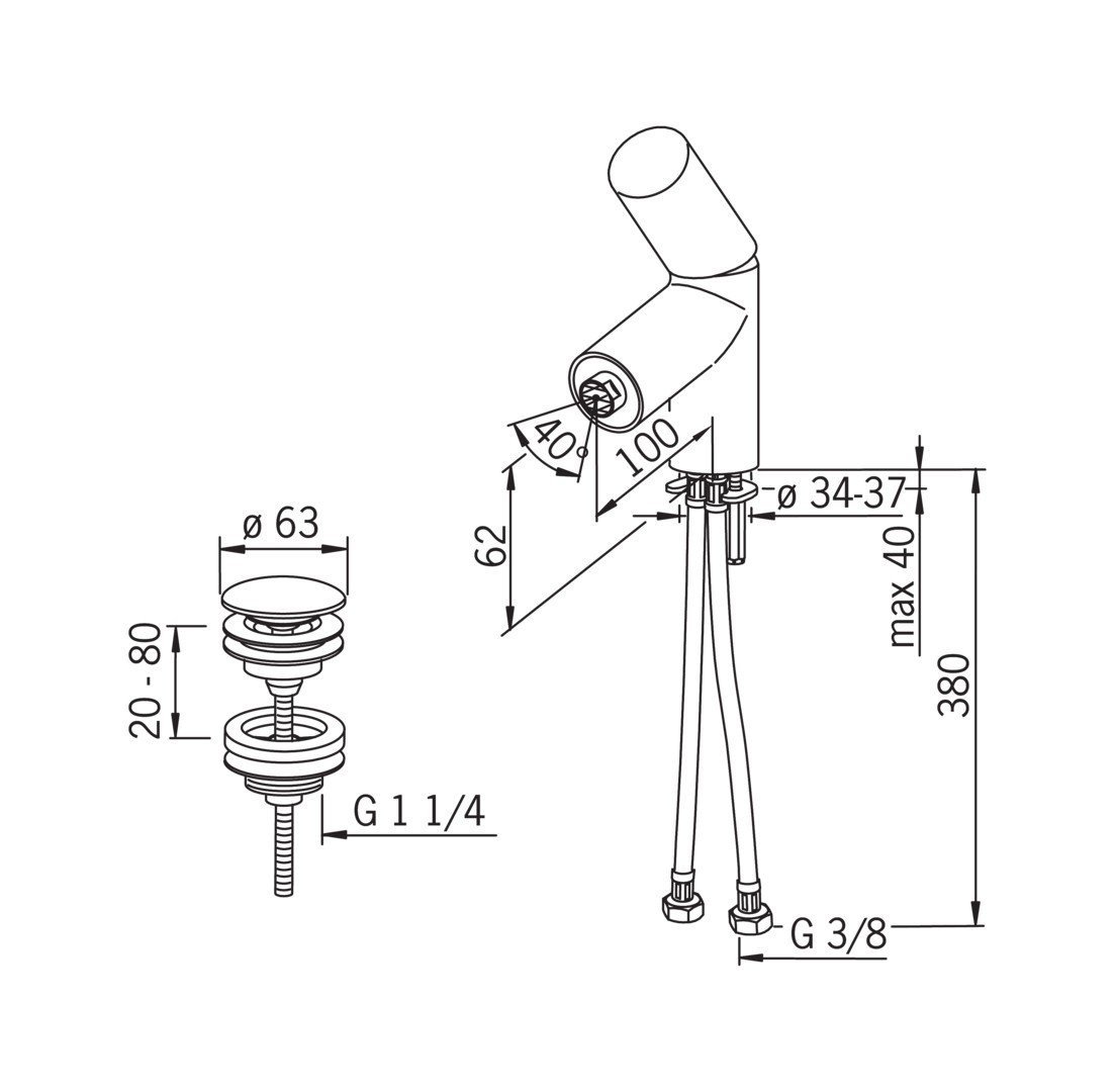 ORAS BAGNO ALESSI DOT 8618F Смеситель для биде (хром), в интернет ...