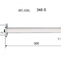 Remer 348N30 Кронштейн для верхнего душа 300 мм (хром)