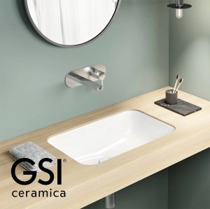 GSI ceramica PURA 724311 - Врезная раковина 47*30 см (белая глянцевая)